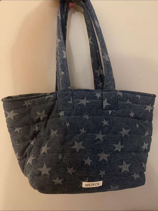 Wildfox Handbags - WF34. Denim Star Wildfox Large Tote Bag- $65 Retail- No Cancels